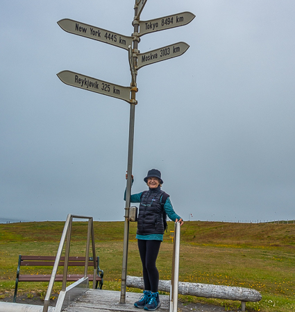 The small Island of Grimsey lies within the Arctic Circle, the only place in Iceland to do so. It is a haven for nesting birds, especally puffins and terns. Terns, who are highly agressive at nesting time, dive any interlopers. We were advise to wave a stick above our heads! Iceland is a land of contrasts. //: PHOTO: A.N GROVE